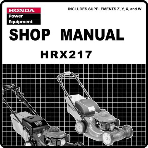 This is the official manual for the Honda HR215 lawn mower, a versatile and reliable machine that can handle different terrains and grass types. . Honda hr215 service manual pdf